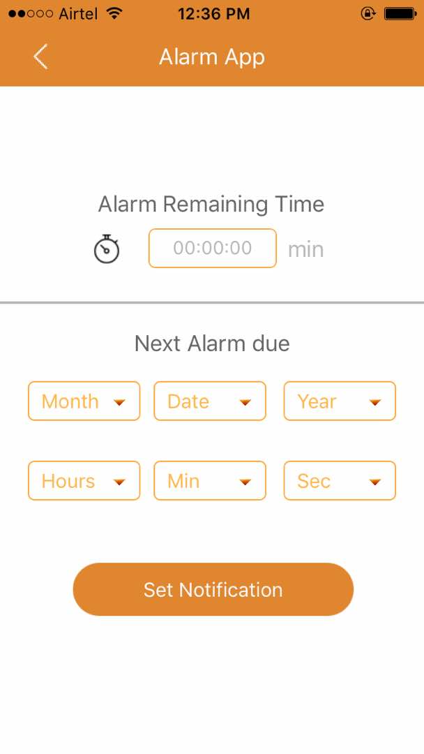 Alarm App SourceCodester